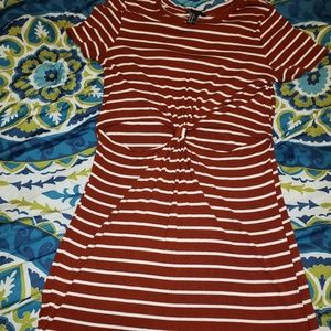 Midriff cutout dress